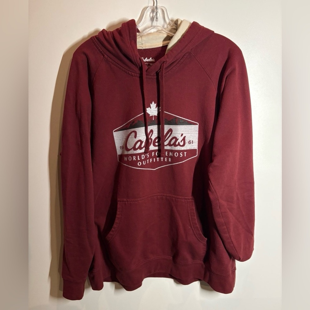 Cabela's Maroon Hoodie